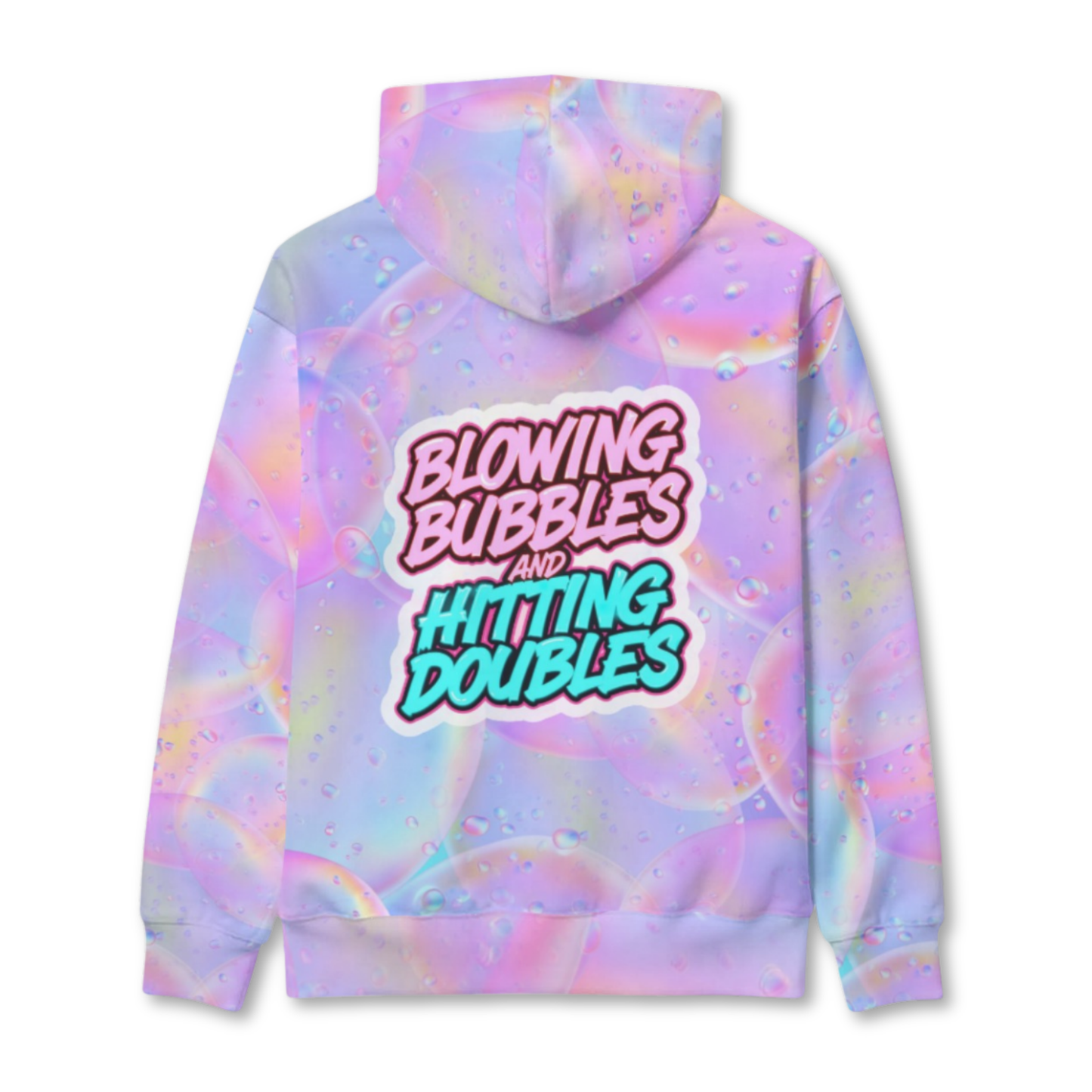 Unisex Baseball Softball Hoodie, Doubles and Bubbles