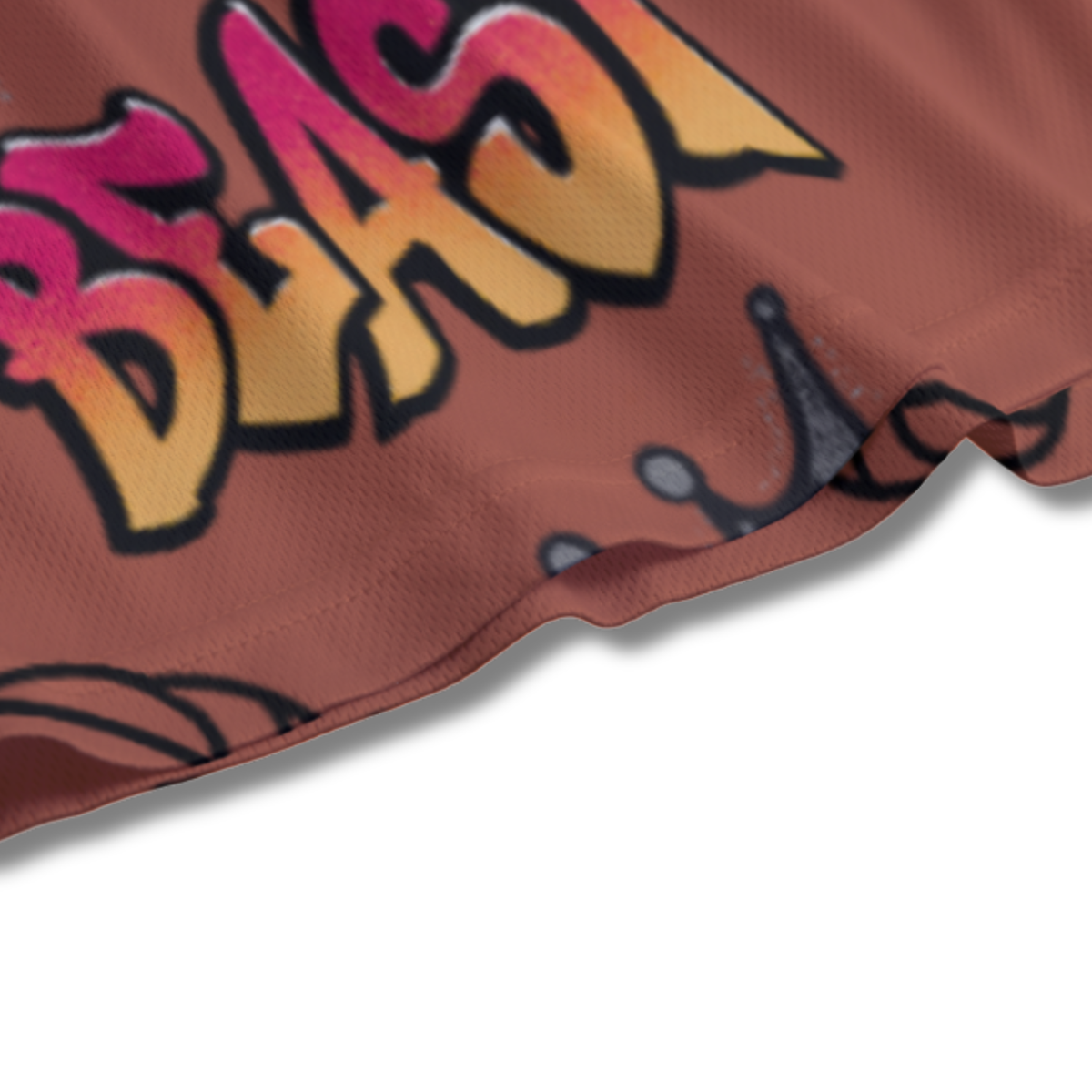 Youth Beast-Mode Basketball Mesh Shorts - Play Hard (Red Version)