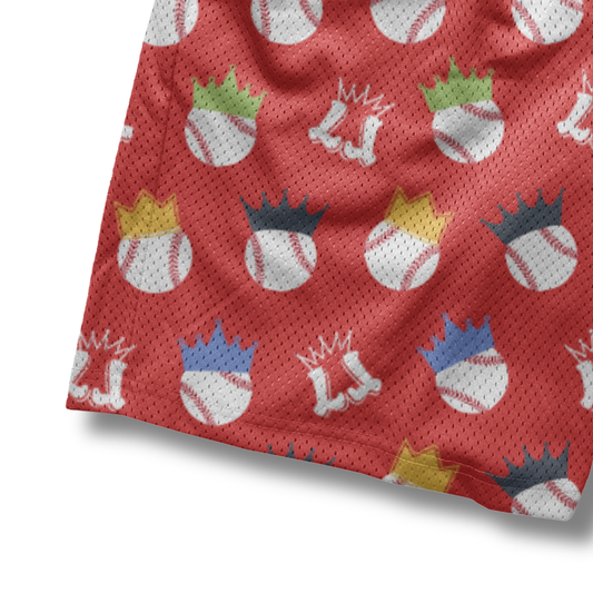 Adult "Mound King" Baseball Mesh Shorts (with inner liner)