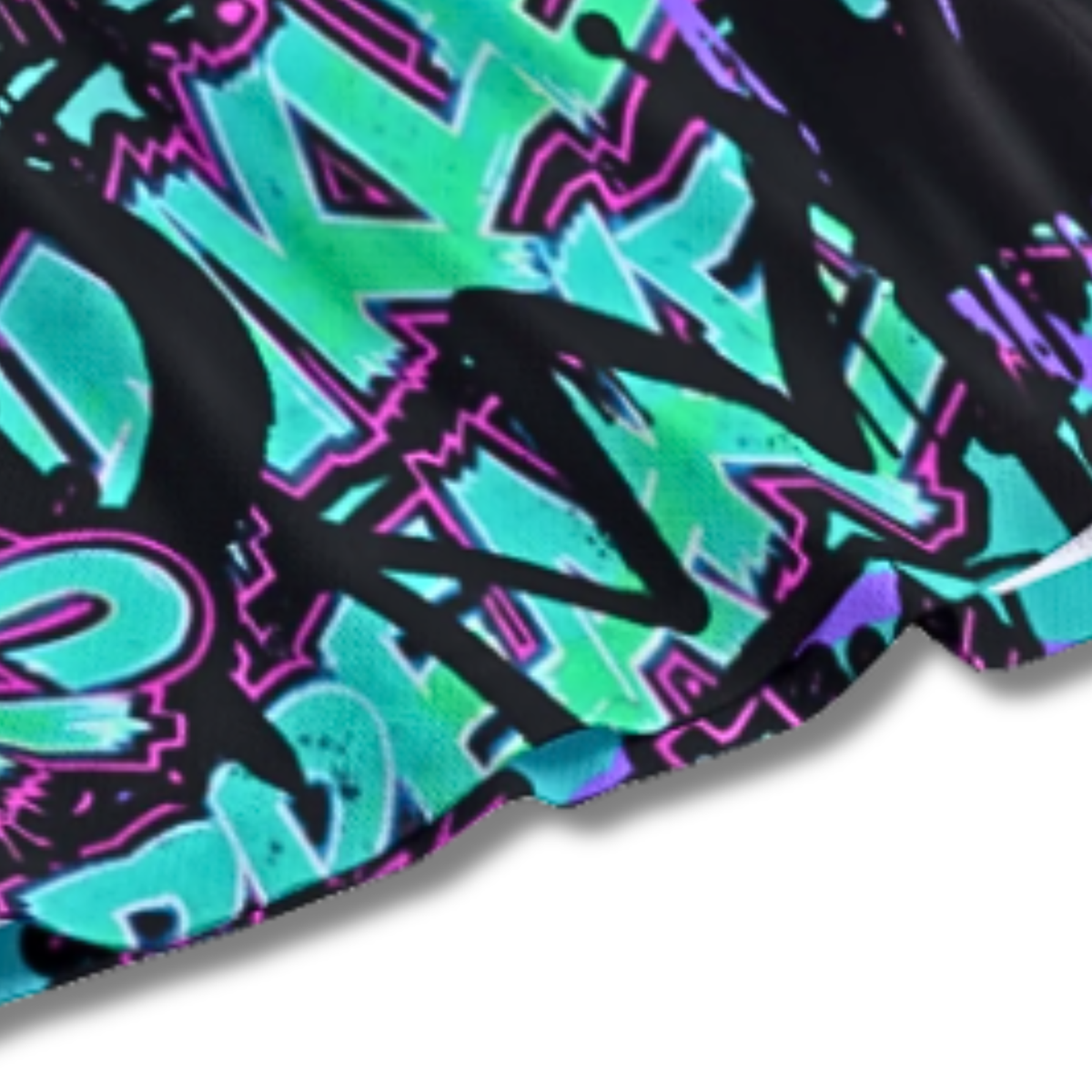 Adult Basketball Mesh Shorts - Ankle Breaker Graffiti Print