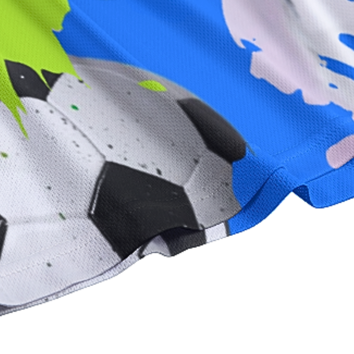 All-Over Adult Unisex Soccer Shorts: Soccer Splash