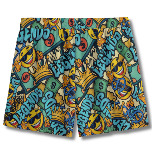 Youth Mesh Shorts - Legends Cash Money Edition