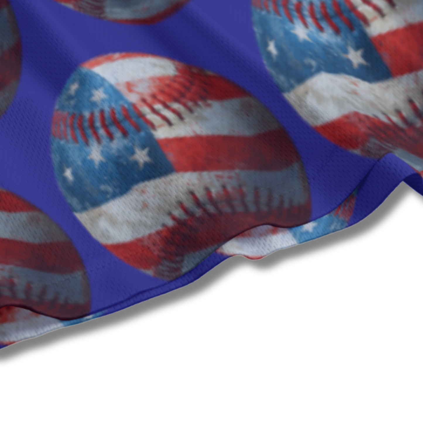 Youth 4th of July Baseball Edition Mesh Shorts - Red, White & Blue