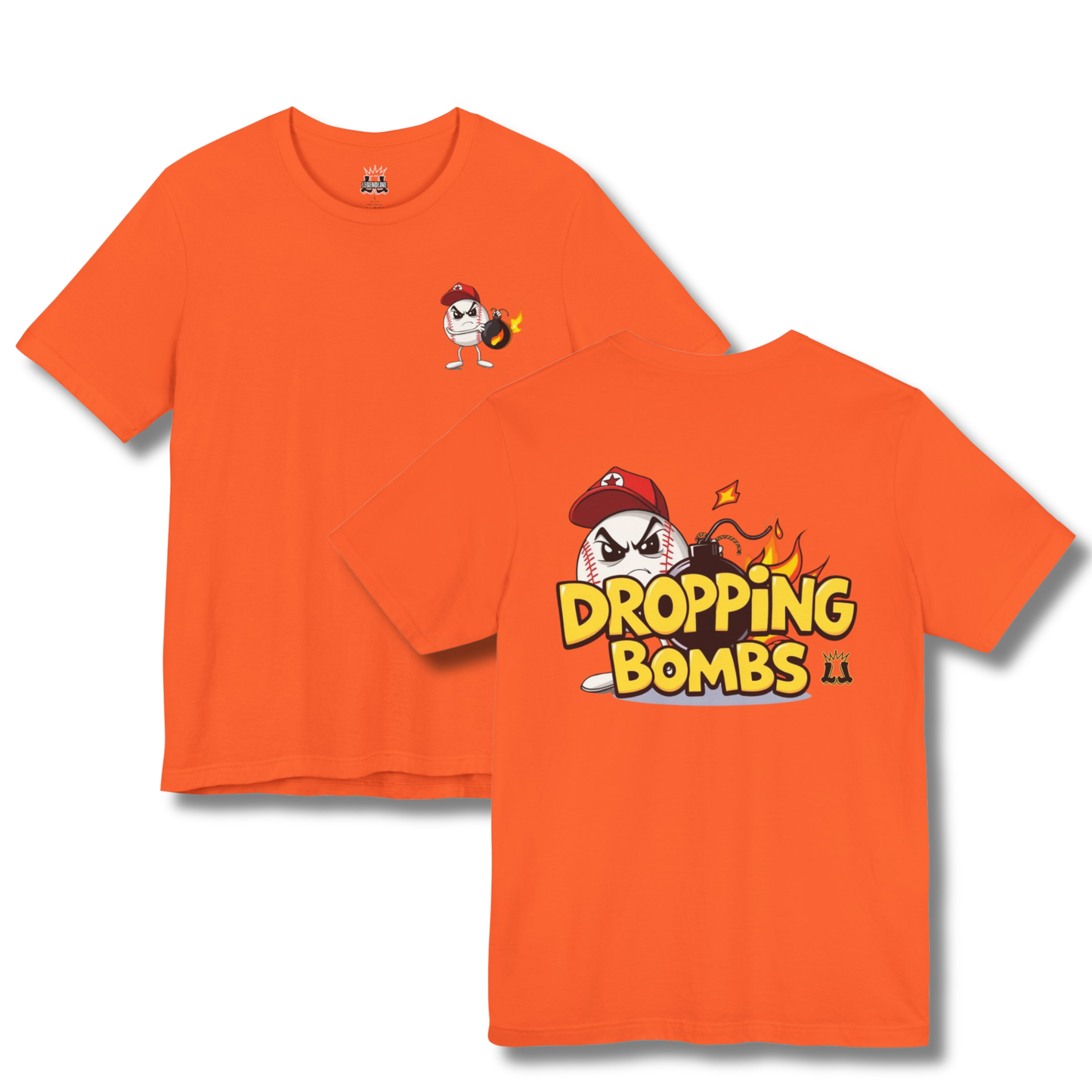 Adult "Dropping Bombs" Baseball Humor Tee
