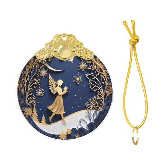 Round Glass Ornament Festive Decor