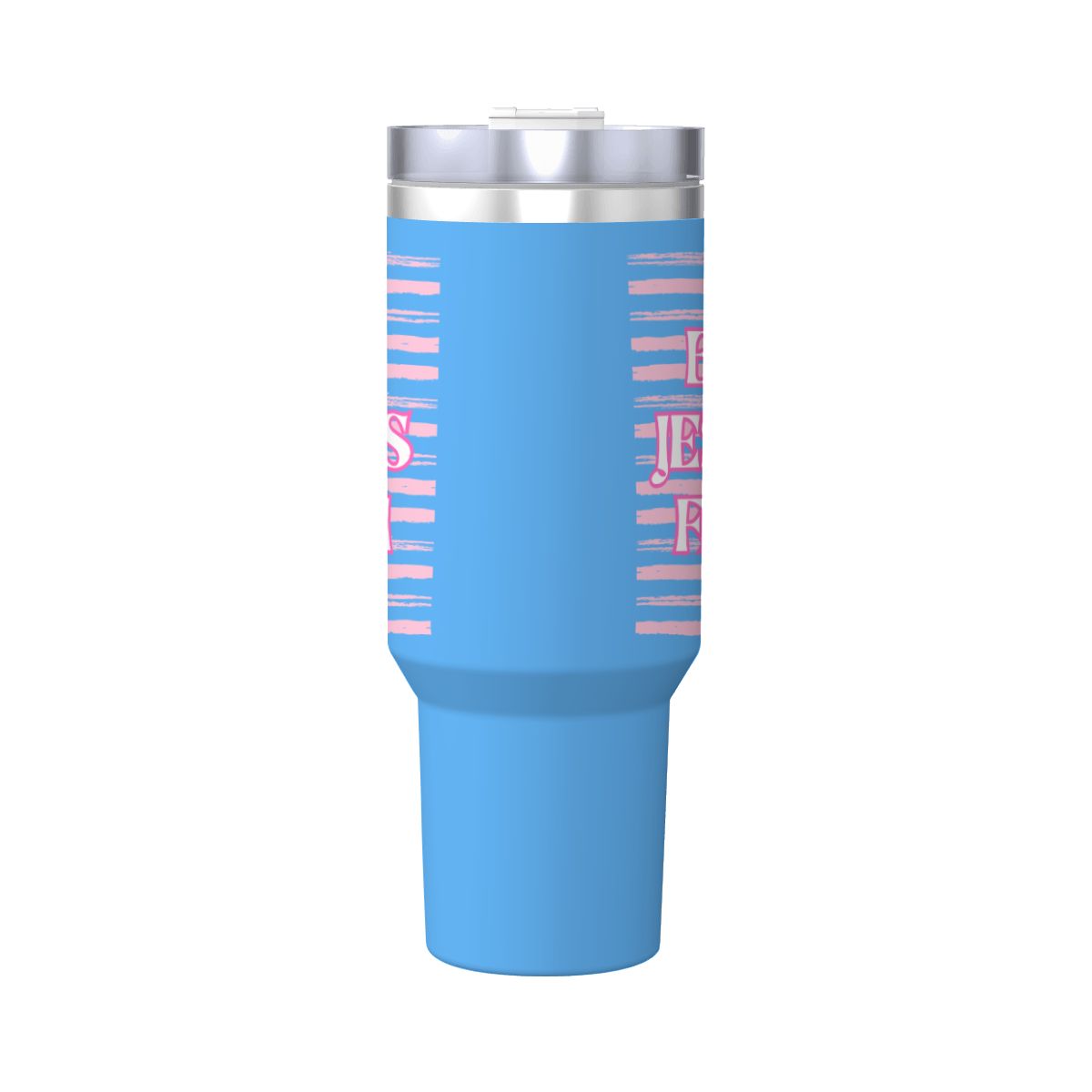 40 oz Stainless Steel Travel Mug 'Big Jesus Fan'