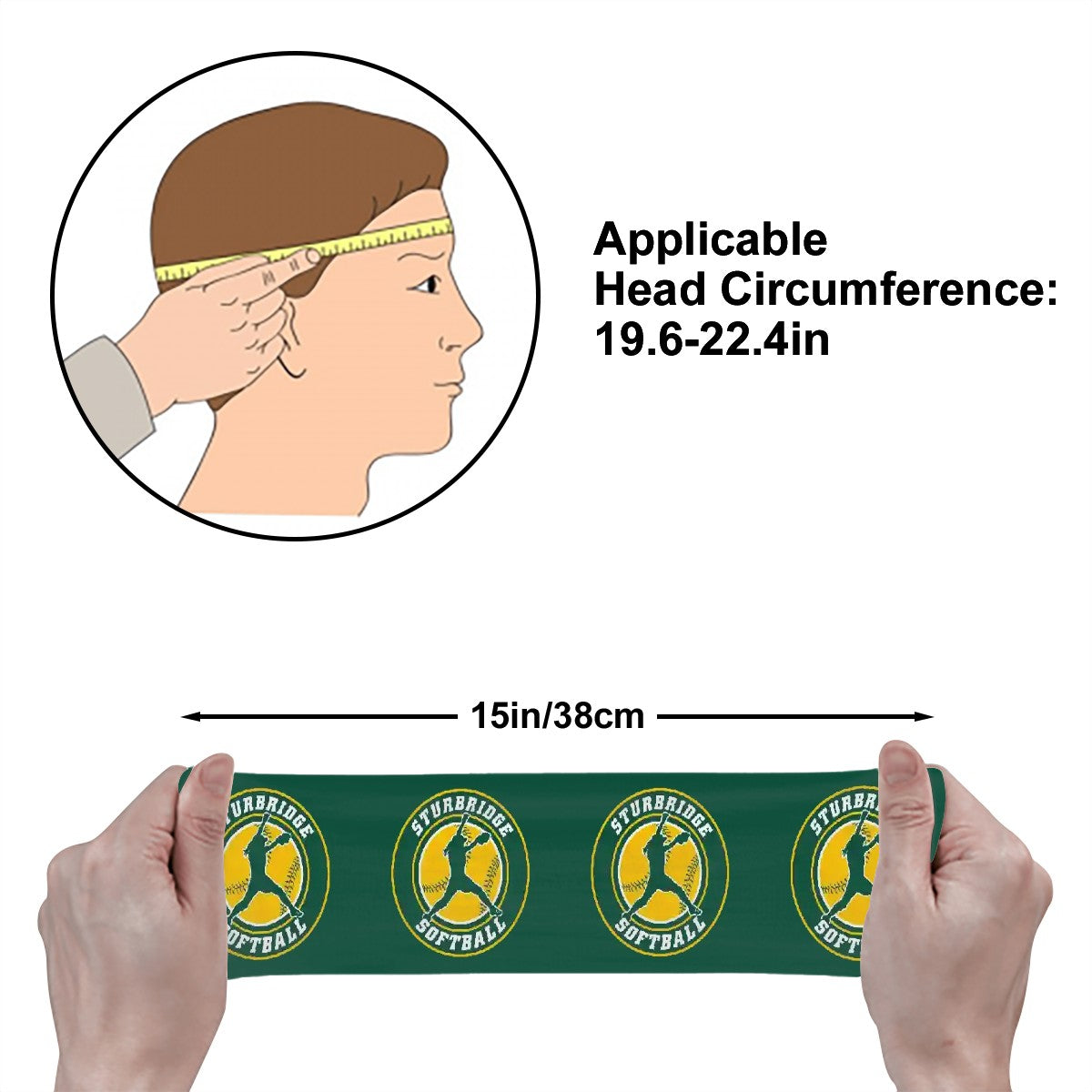 Sturbridge Girls Softball Sweatband (One Size)