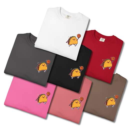 Adult "Taco 'Bout Buckets" Basketball T-Shirt - Comfort Colors®