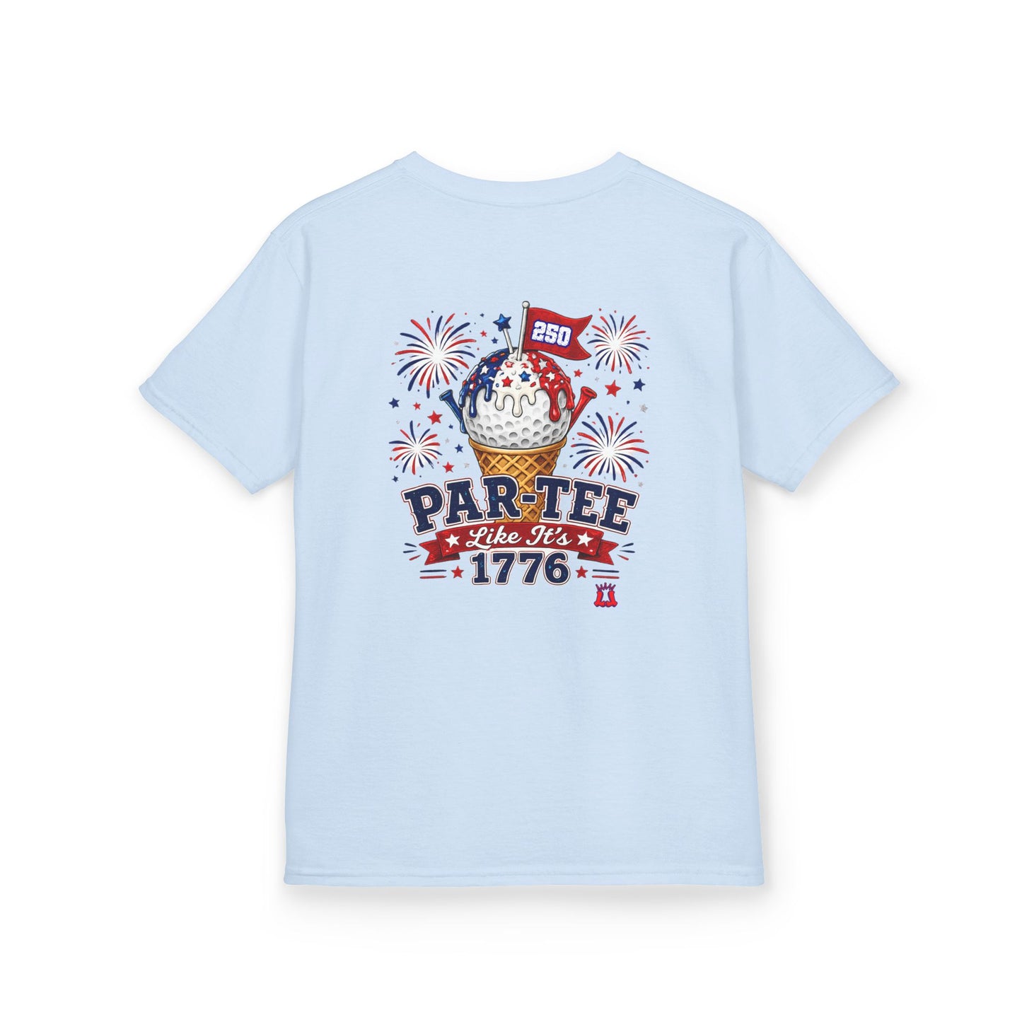 Kids Patriotic Golf T-Shirt Par-Tee Like It's 1776
