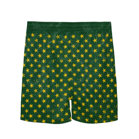 Youth Sturbridge Little League Baseball Shorts - Flag, Green Edition