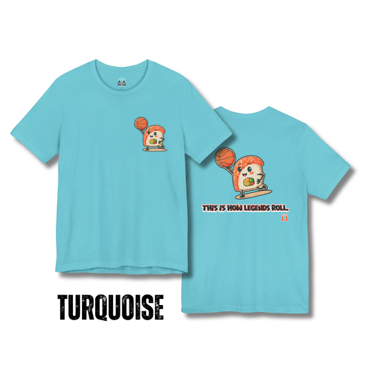 Adult Basketball Sushi "This is How Legends Roll" T-Shirt