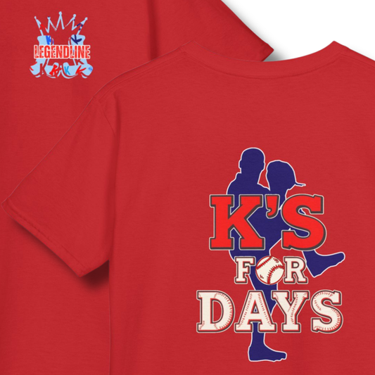 K's for Days Youth Baseball T-Shirt