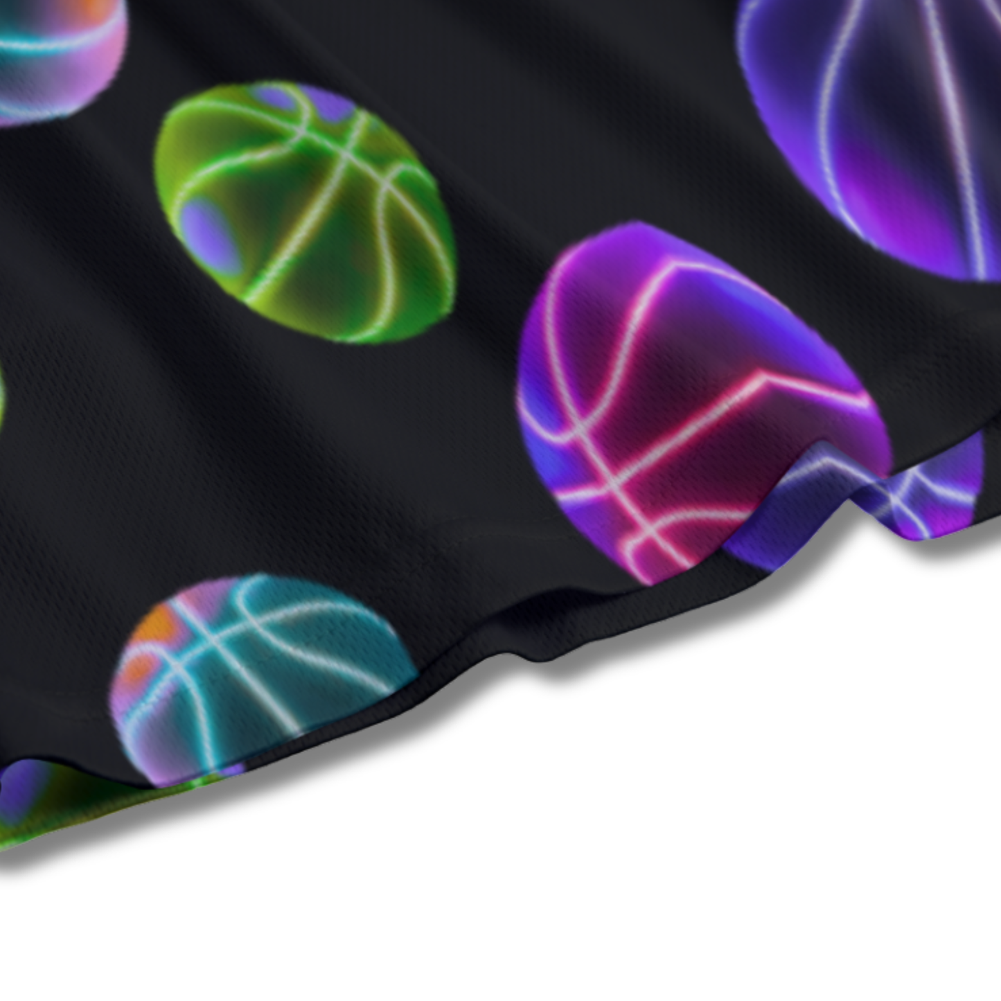 Youth Basketball Neon Mesh Athletic Shorts