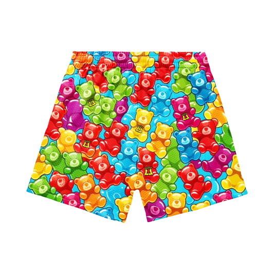 Adult Gummy Bear Athletic Mesh Shorts (with inner liner)