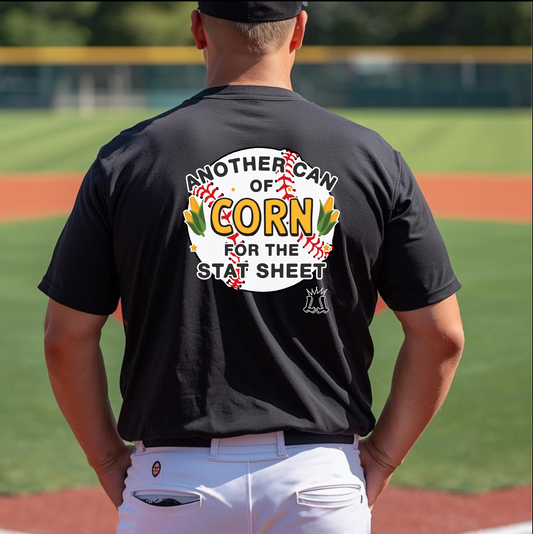 "Can of Corn" Baseball Humor Adult T-Shirt