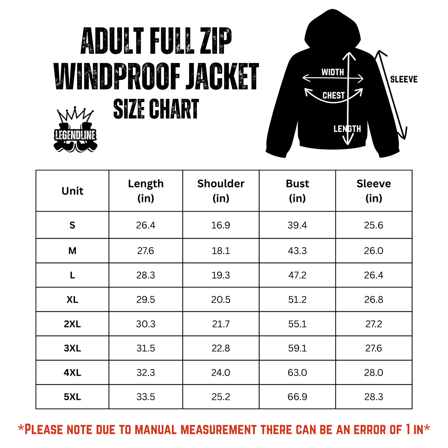 Adult Brimfield Inferno Full-Zip Windbreaker (Non-Personalized)