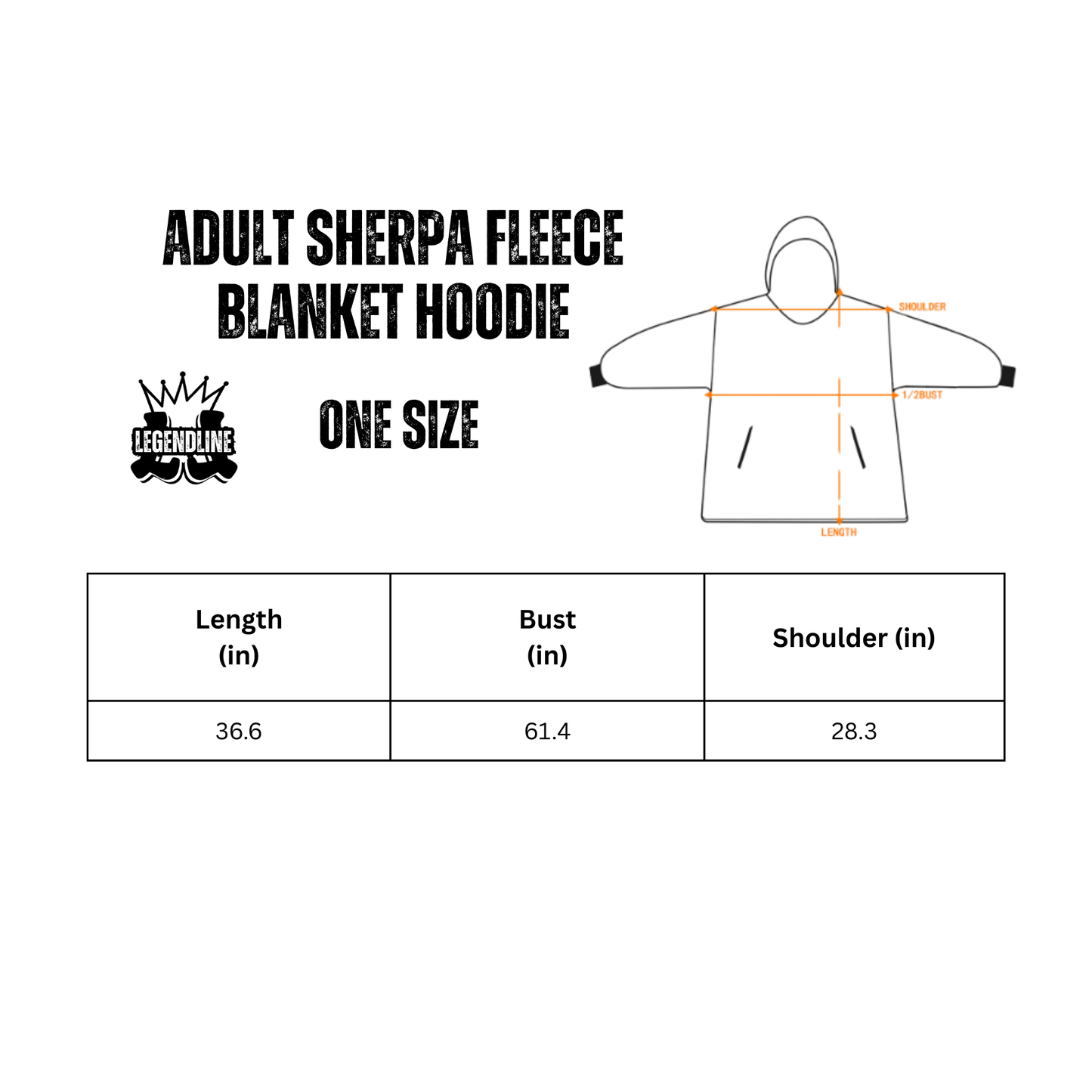 Adult TYF One Size Drip Blanket Hoodie - Non-Personalized