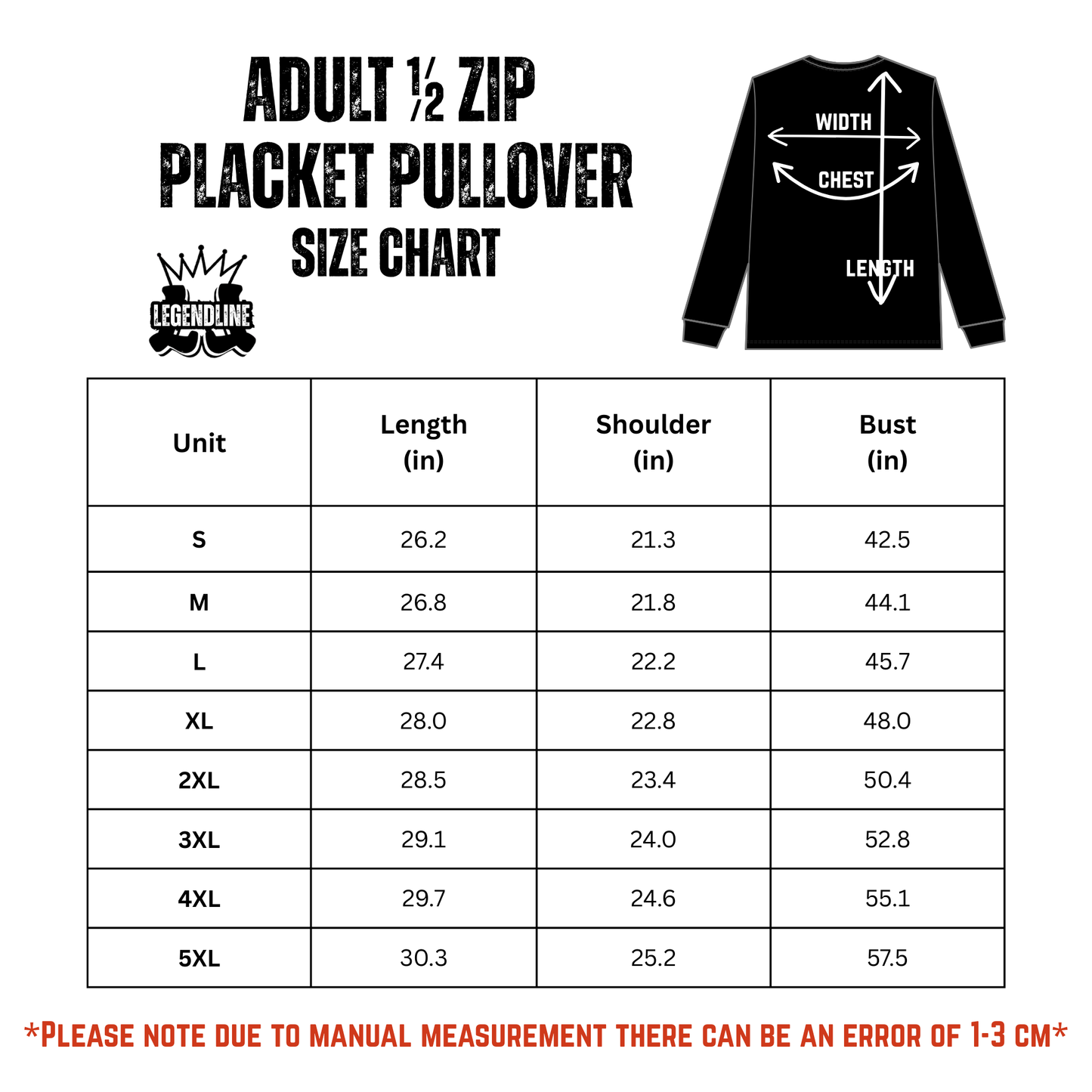Adult Unisex Sturbridge Softball Half-Zip Placket Pullover - Black Edition