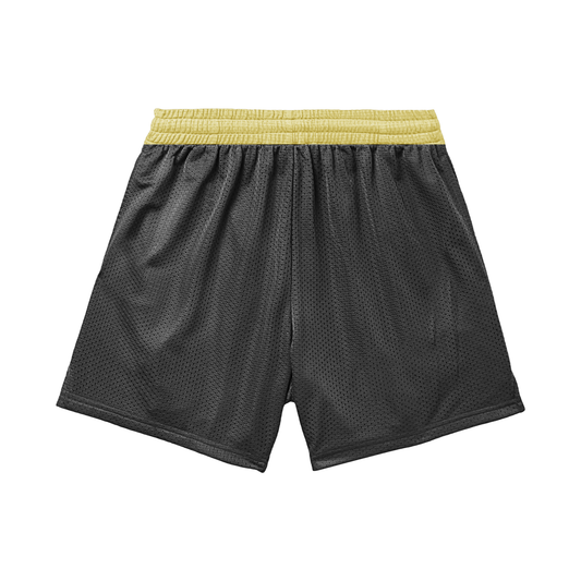 Adult Brimfield Inferno Softball Mesh Shorts - Black & Gold Edition (with inner liner)