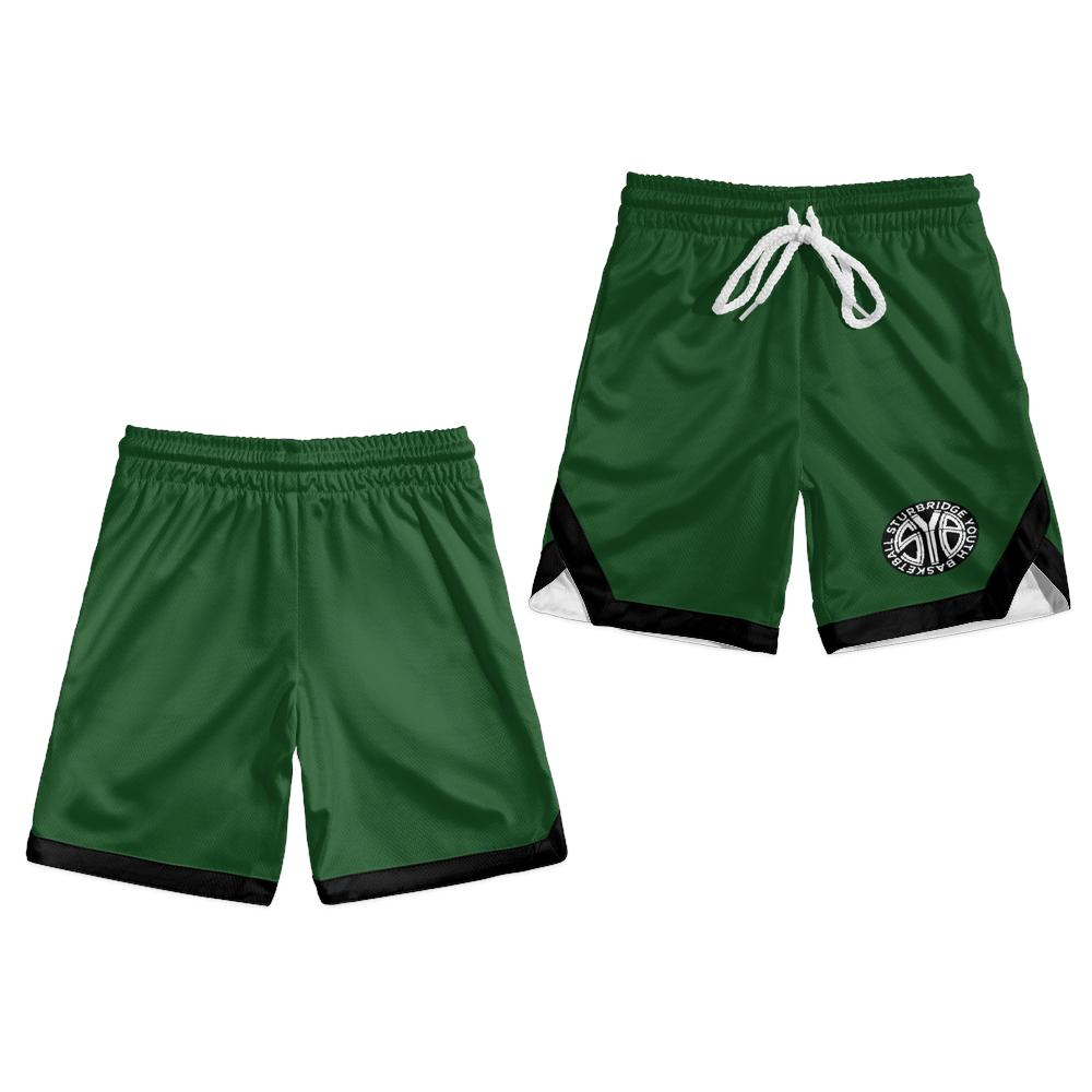Youth Sturbridge Youth Basketball Mesh Shorts - Green/Black