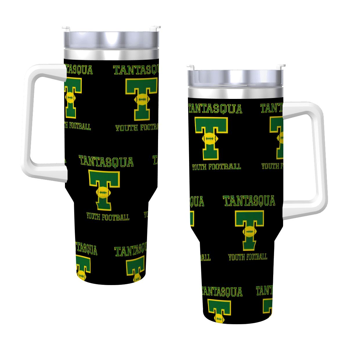TYFC Travel Coffee Mug with Handle and Straw (40oz)