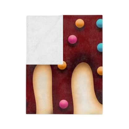 Quaboag Baseball Minky Ice Cream Drip Blanket