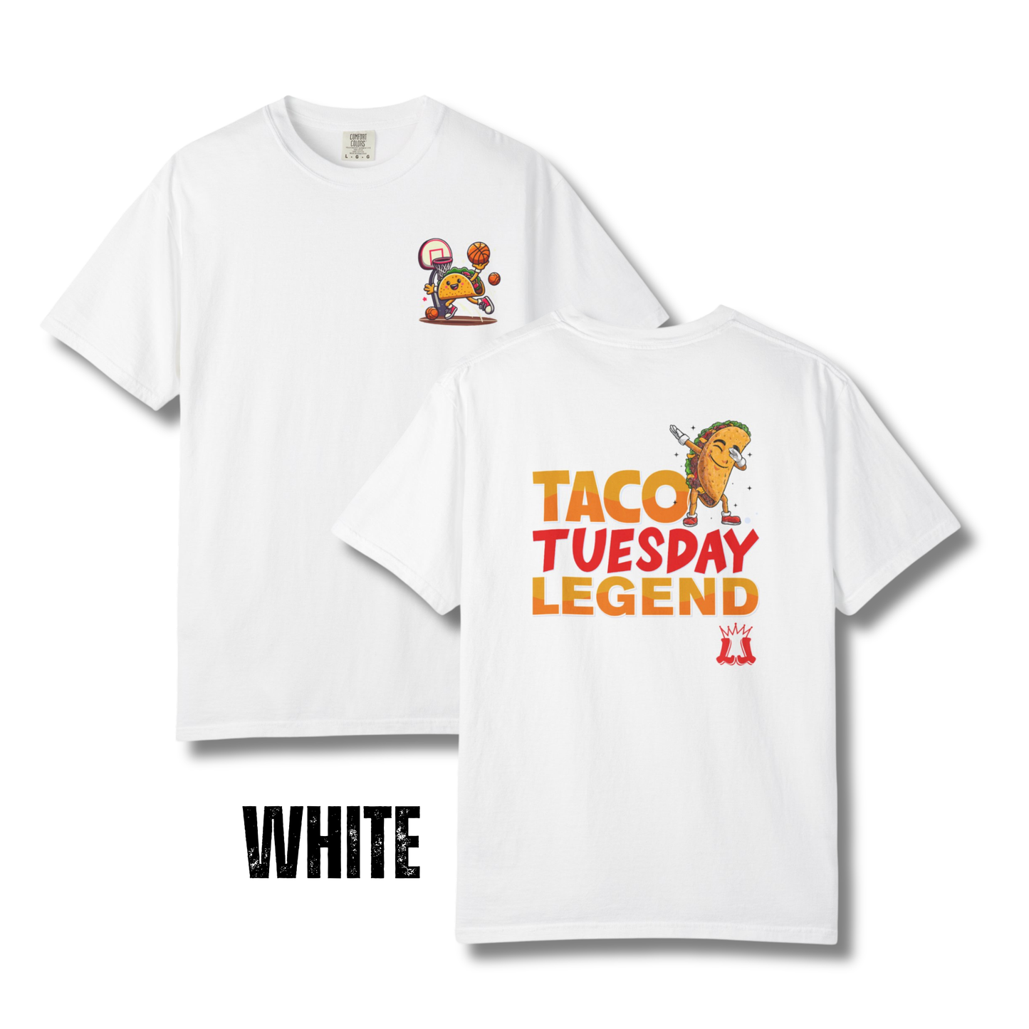 Adult Taco Tuesday Legend Basketball T-Shirt - Comfort Colors®