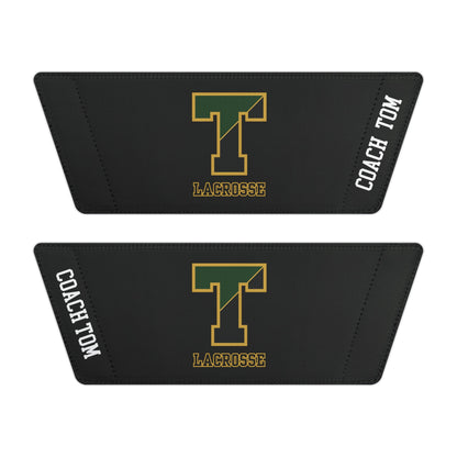 Men's TRYLAX Deco Brand Removable Strap Slides (Black, Personalized)