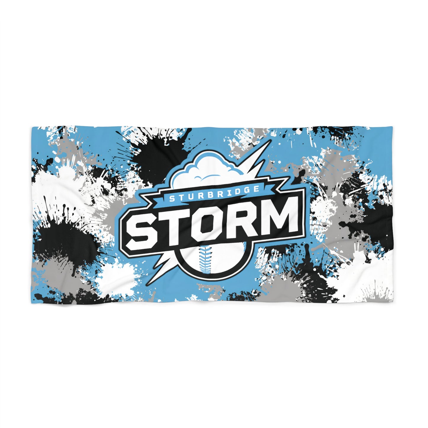 Storm Paint Splatter Premium Thick, Super Soft Beach Towel
