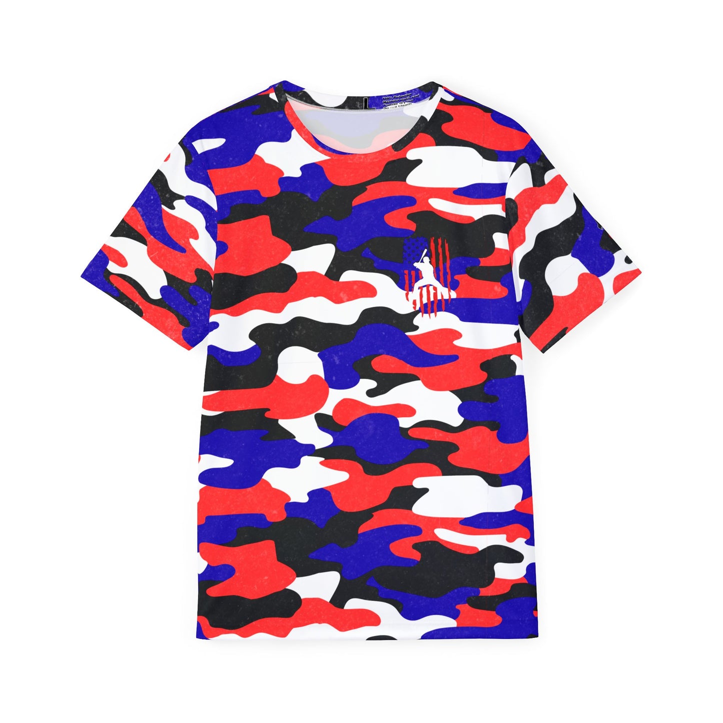 Adult American Flag Camo Patriotic Baseball Sports Jersey