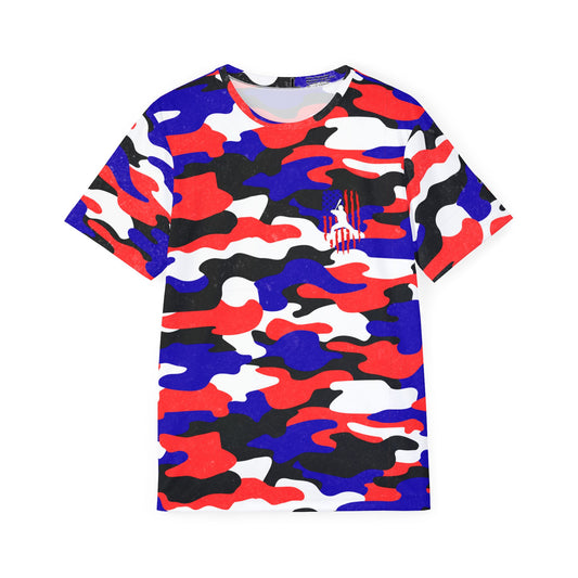 Adult American Flag Camo Patriotic Baseball Sports Jersey