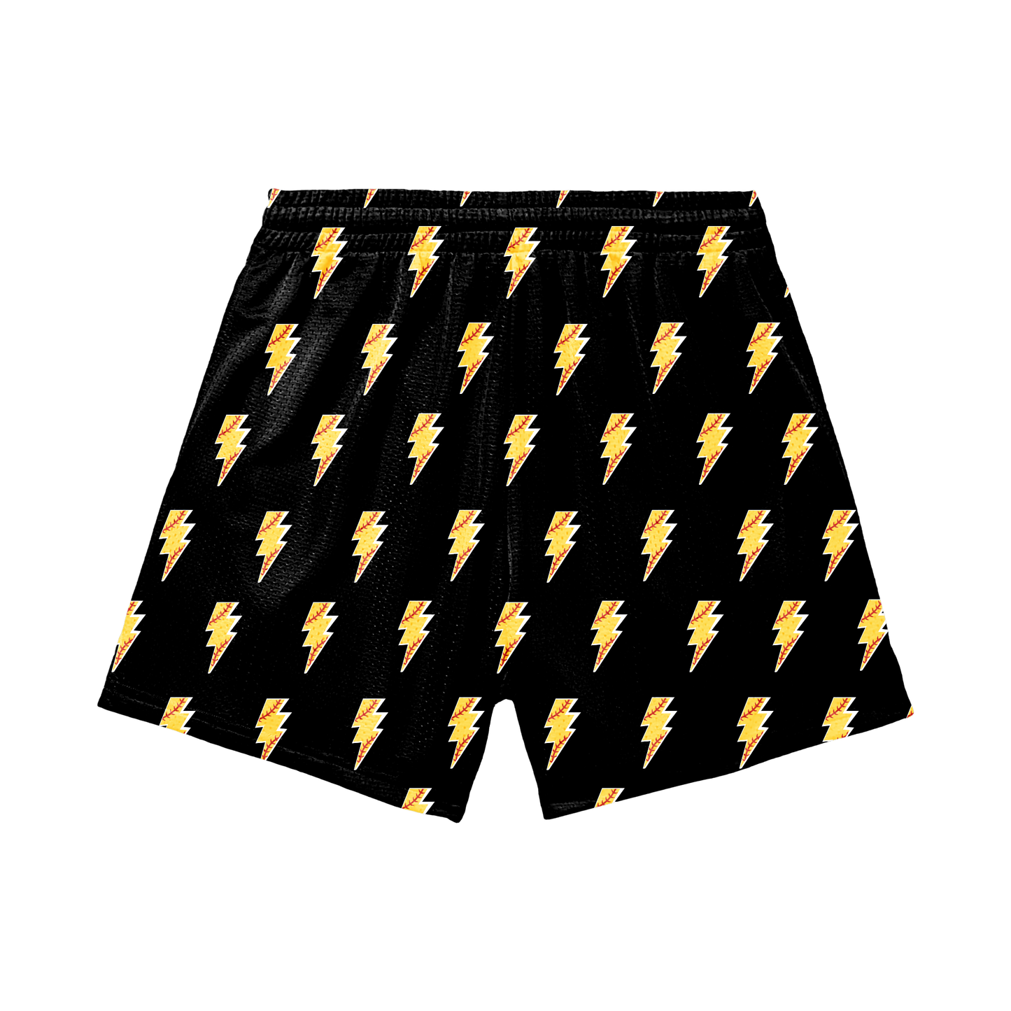 Adult Brimfield Inferno Softball Mesh Shorts Lightning Bolt Edition (with inner liner)