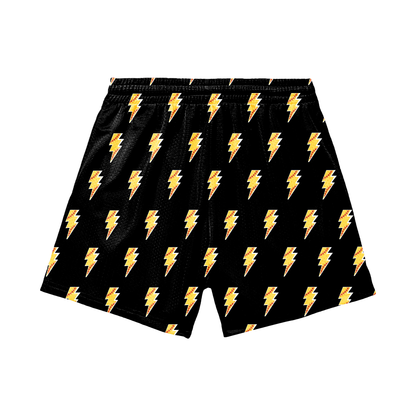 Adult Brimfield Inferno Softball Mesh Shorts Lightning Bolt Edition (with inner liner)