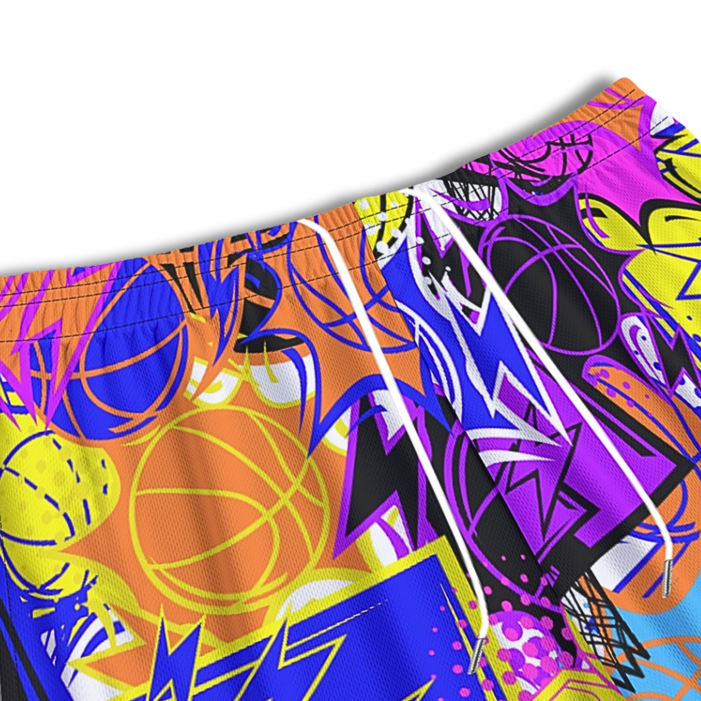 Adult Unisex Colorful Basketball Mesh Shorts