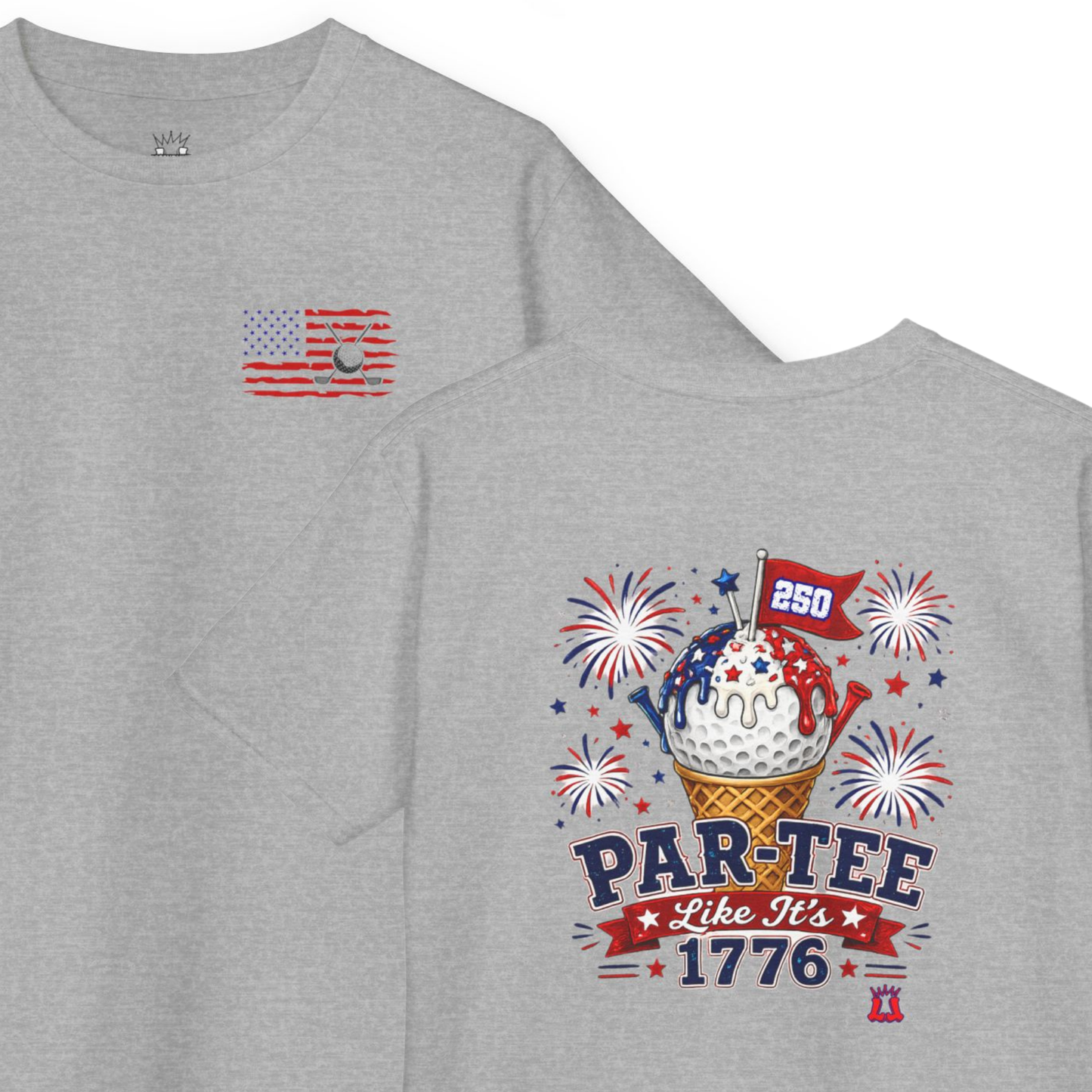 Kids Patriotic Golf T-Shirt Par-Tee Like It's 1776
