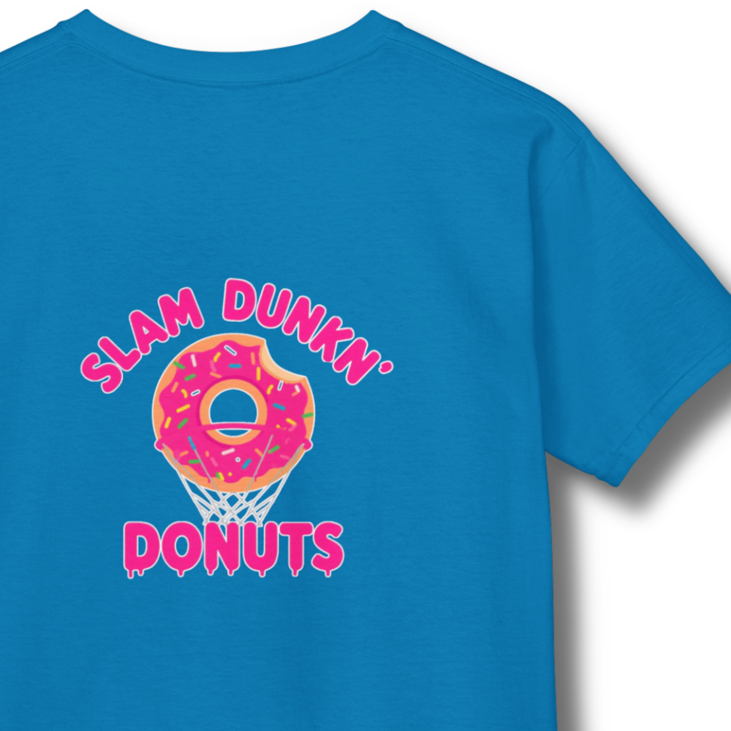 Youth Unisex Graphic T-Shirt: Slam Dunkn' Donuts