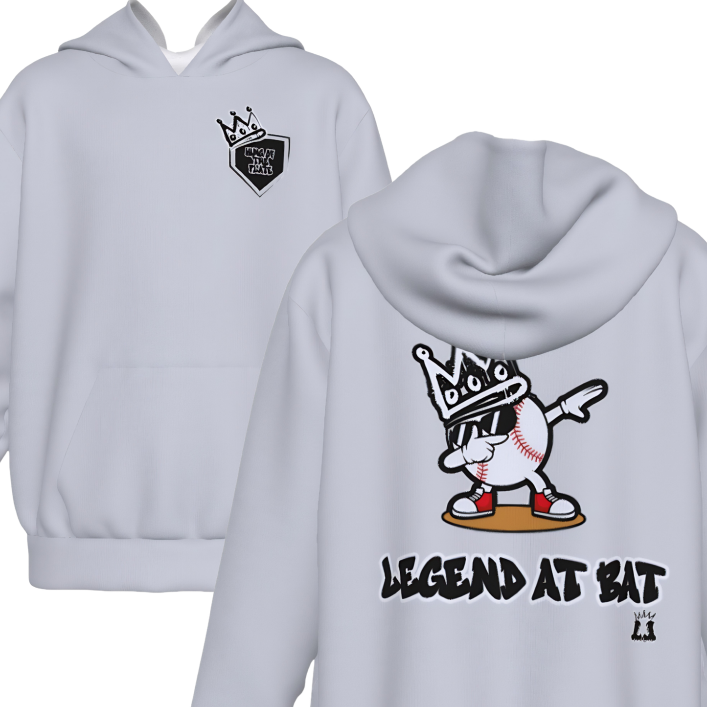 Youth King of Home Plate Baseball Hoodie