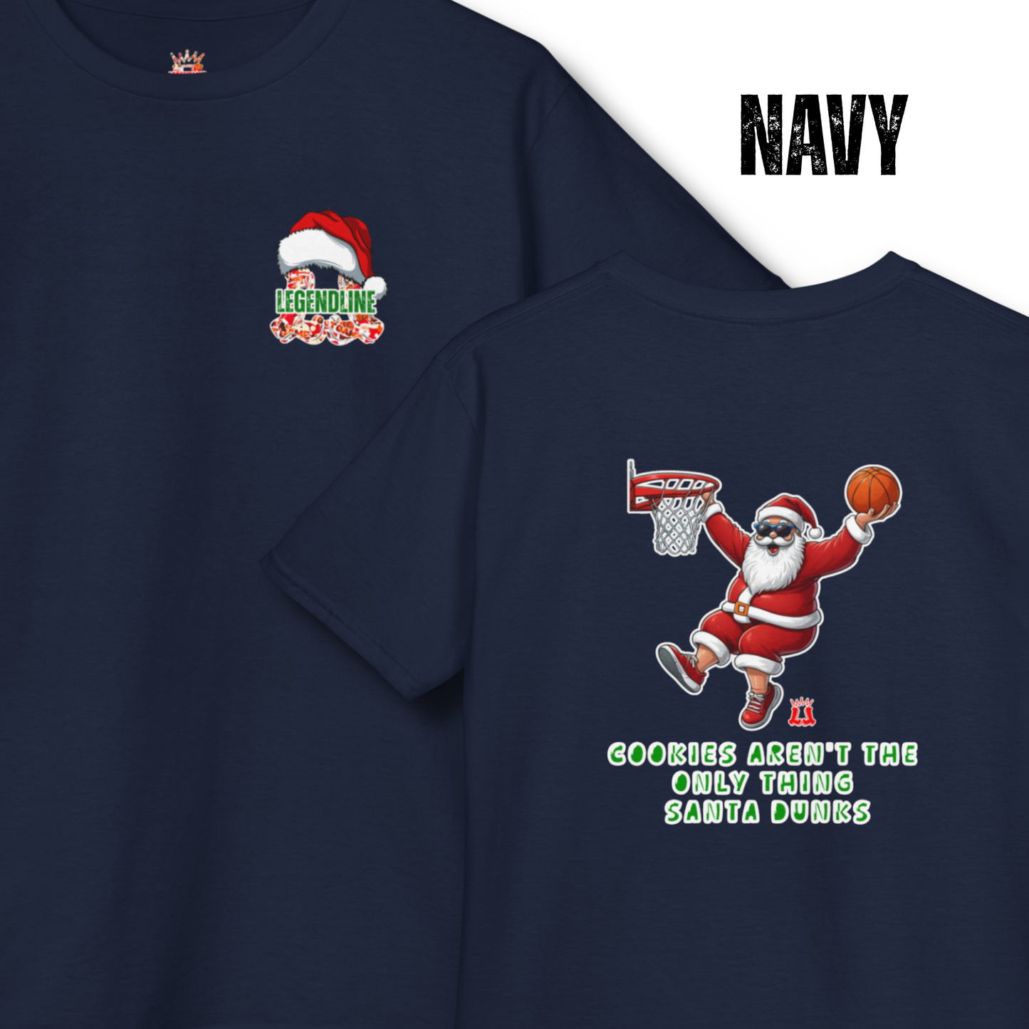 Youth Santa Slam Dunk Graphic T-Shirt
