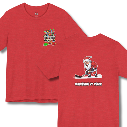 Adult Hockey Christmas T-Shirt