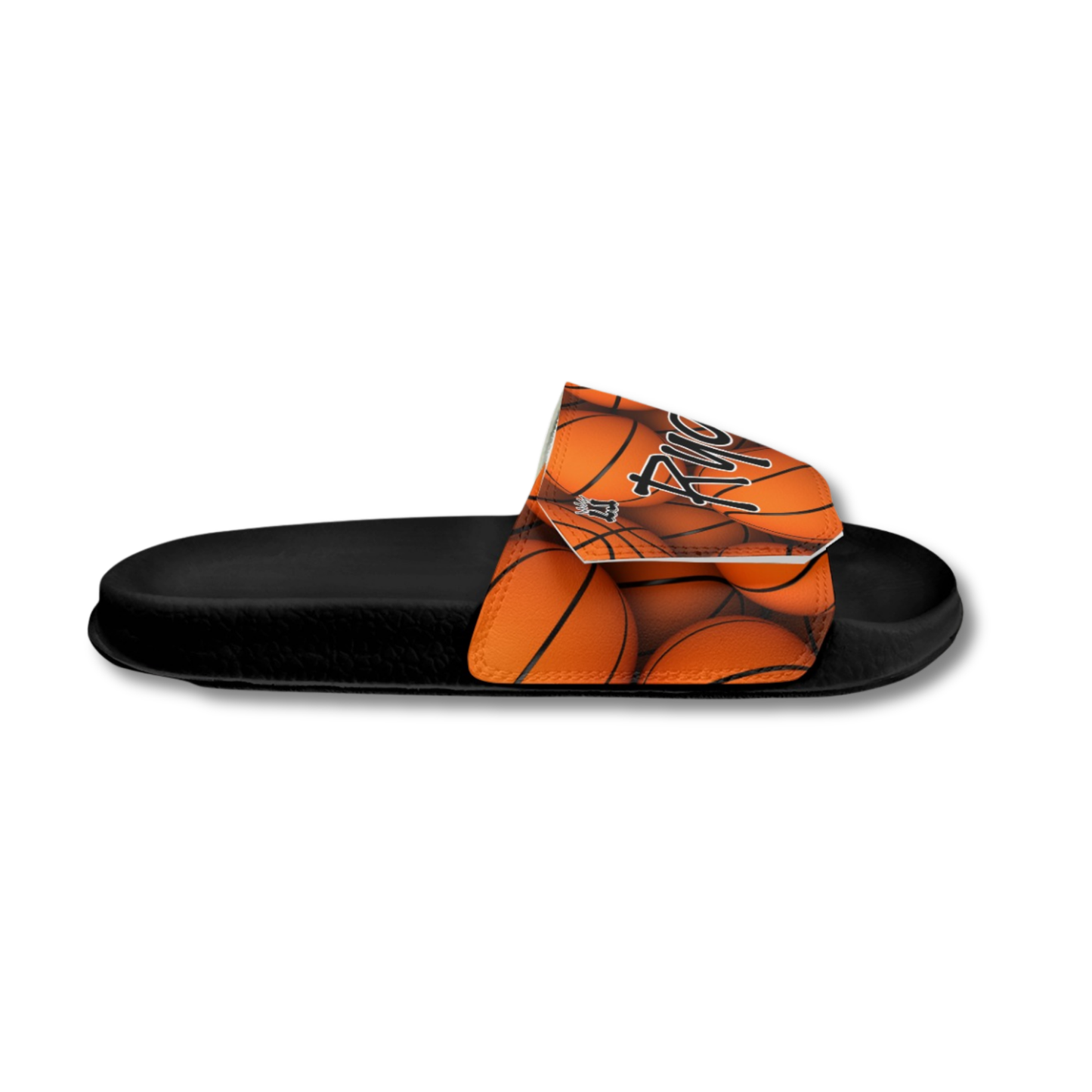 Men's Personalized Name Basketball Slides