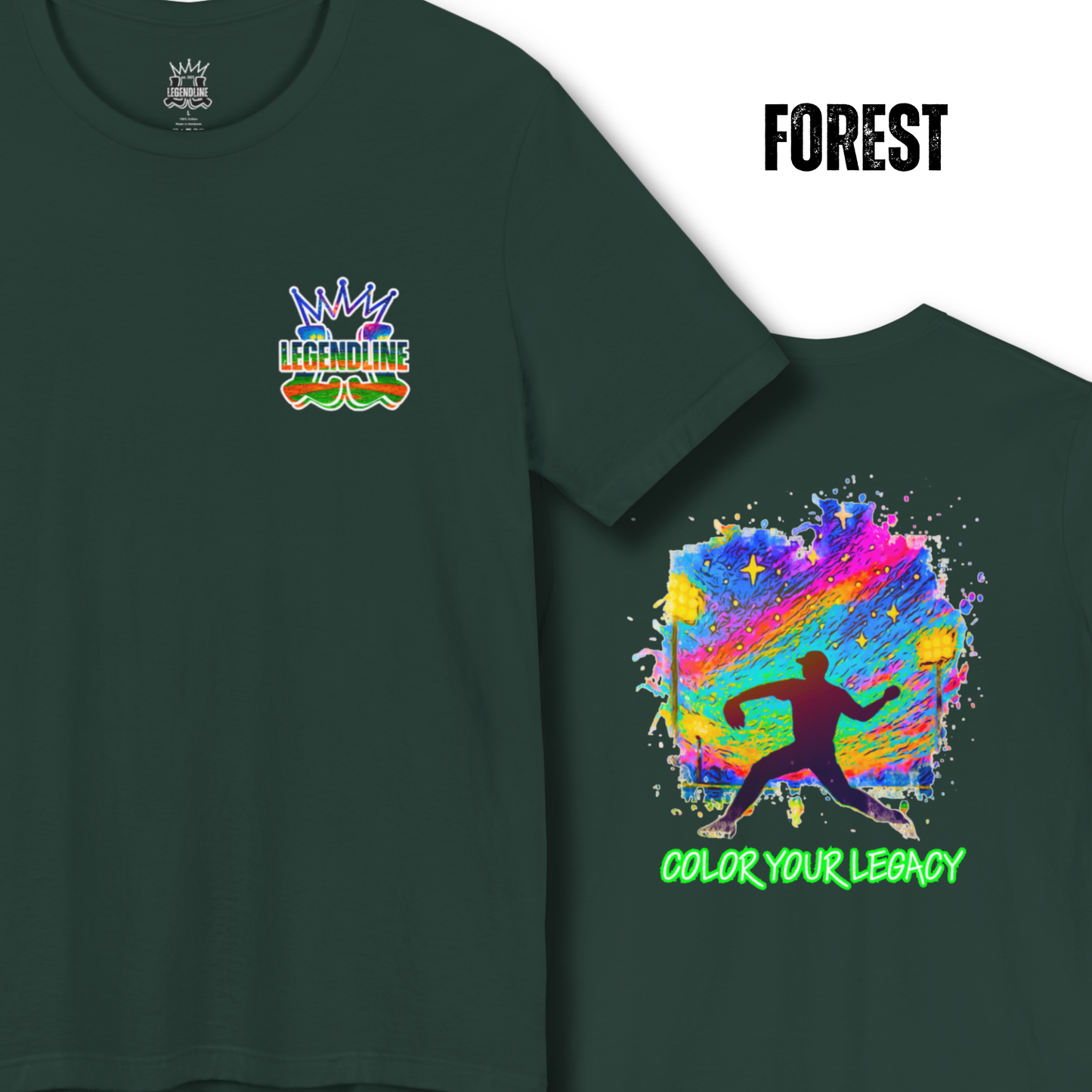 Adult Baseball Graphic T-Shirt, Colorful Design, Gift for Baseball Lover