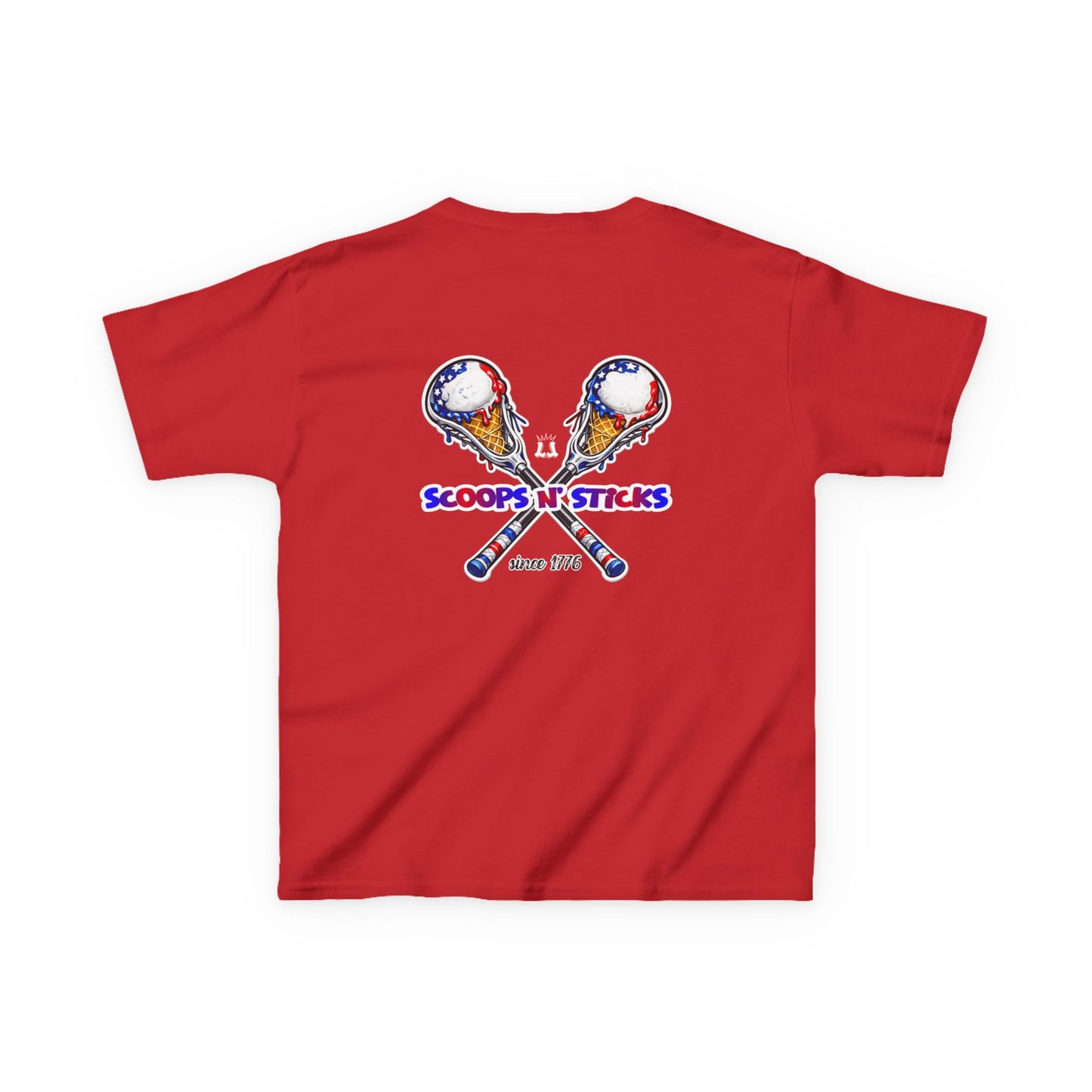 Kids Lacrosse T-Shirt, Youth Patriotic Shirt