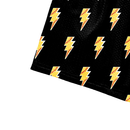 Adult Brimfield Inferno Softball Mesh Shorts Lightning Bolt Edition (with inner liner)