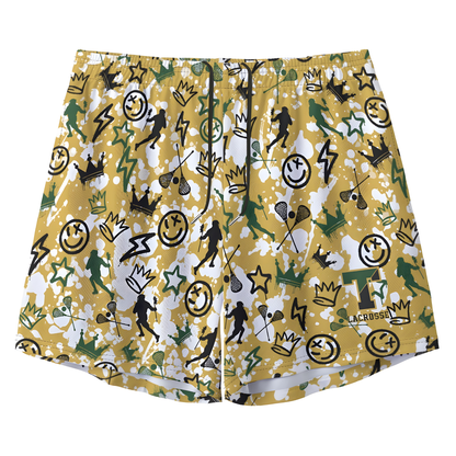 Adult TRYLAX Graffiti Paint Splatter Mesh Shorts- Boy's Edition (no inner liner)