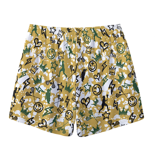 Adult TRYLAX Graffiti Paint Splatter Shorts- Girl's Edition (no inner liner)