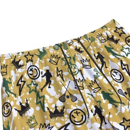Adult TRYLAX Graffiti Paint Splatter Mesh Shorts- Boy's Edition (no inner liner)