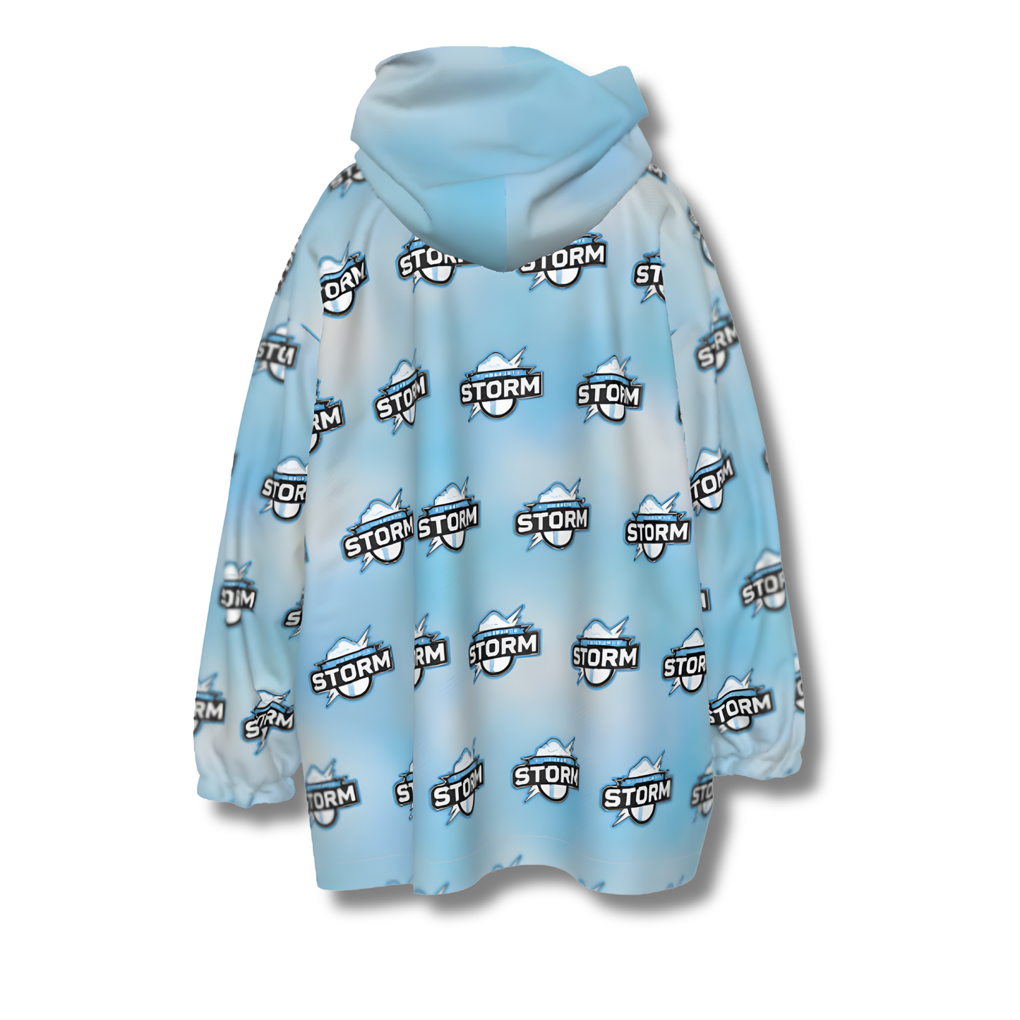 Youth Storm Sherpa Heavy Fleece Hoodie Blanket - Clouds Edition