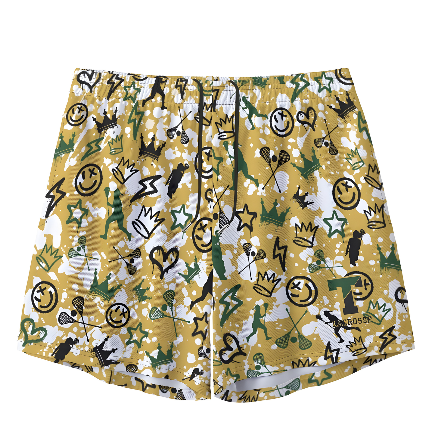 Adult TRYLAX Graffiti Paint Splatter Shorts- Girl's Edition (no inner liner)