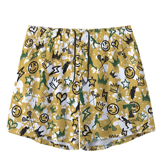 Adult TRYLAX Graffiti Paint Splatter Shorts- Girl's Edition (no inner liner)
