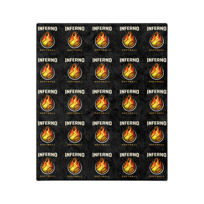 Brimfield Inferno Softball Plush Minky Blanket